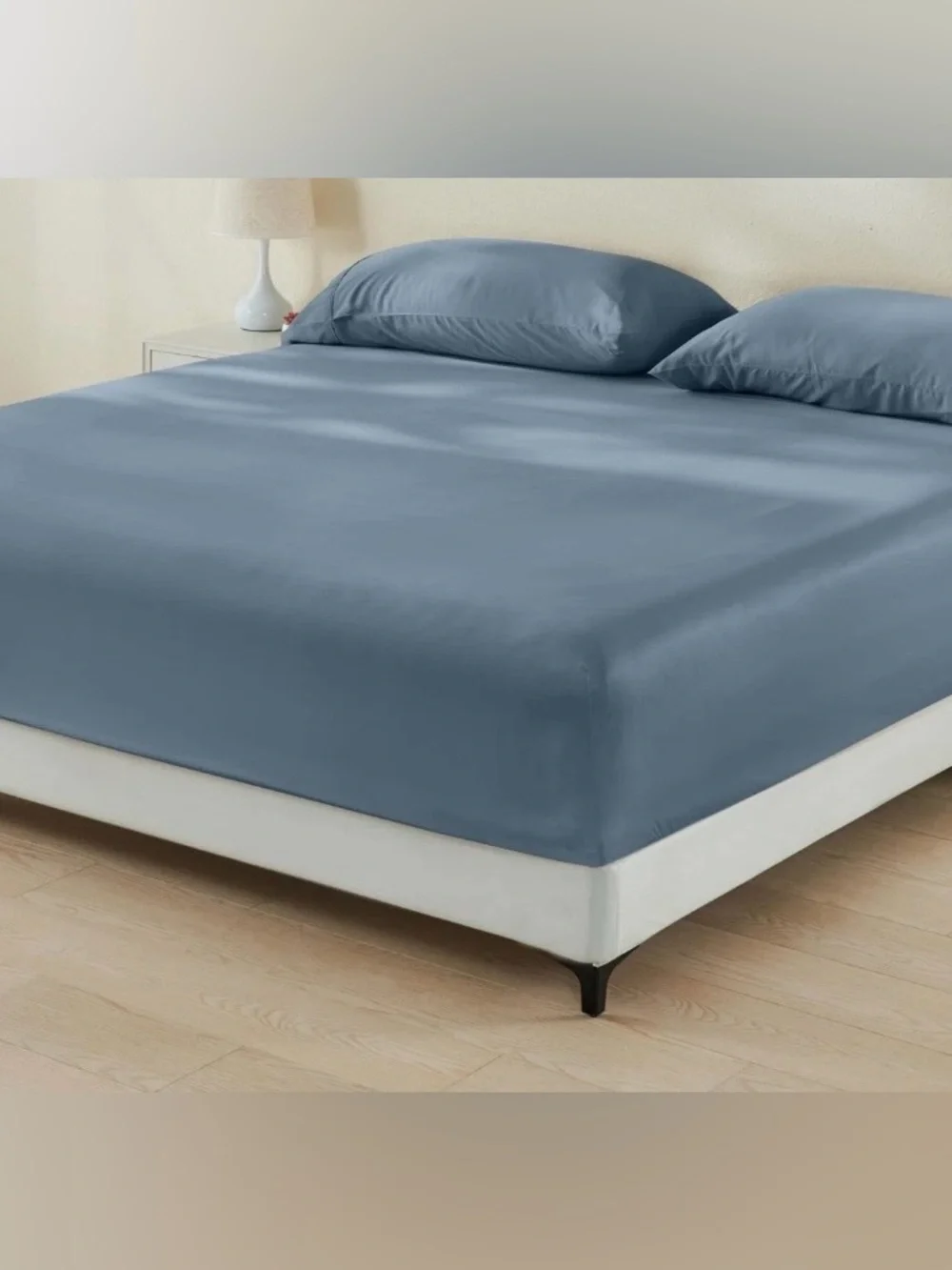 NWT Gokotta 100% Rayon Derived From Bamboo Fitted Sheet, King (Blue)